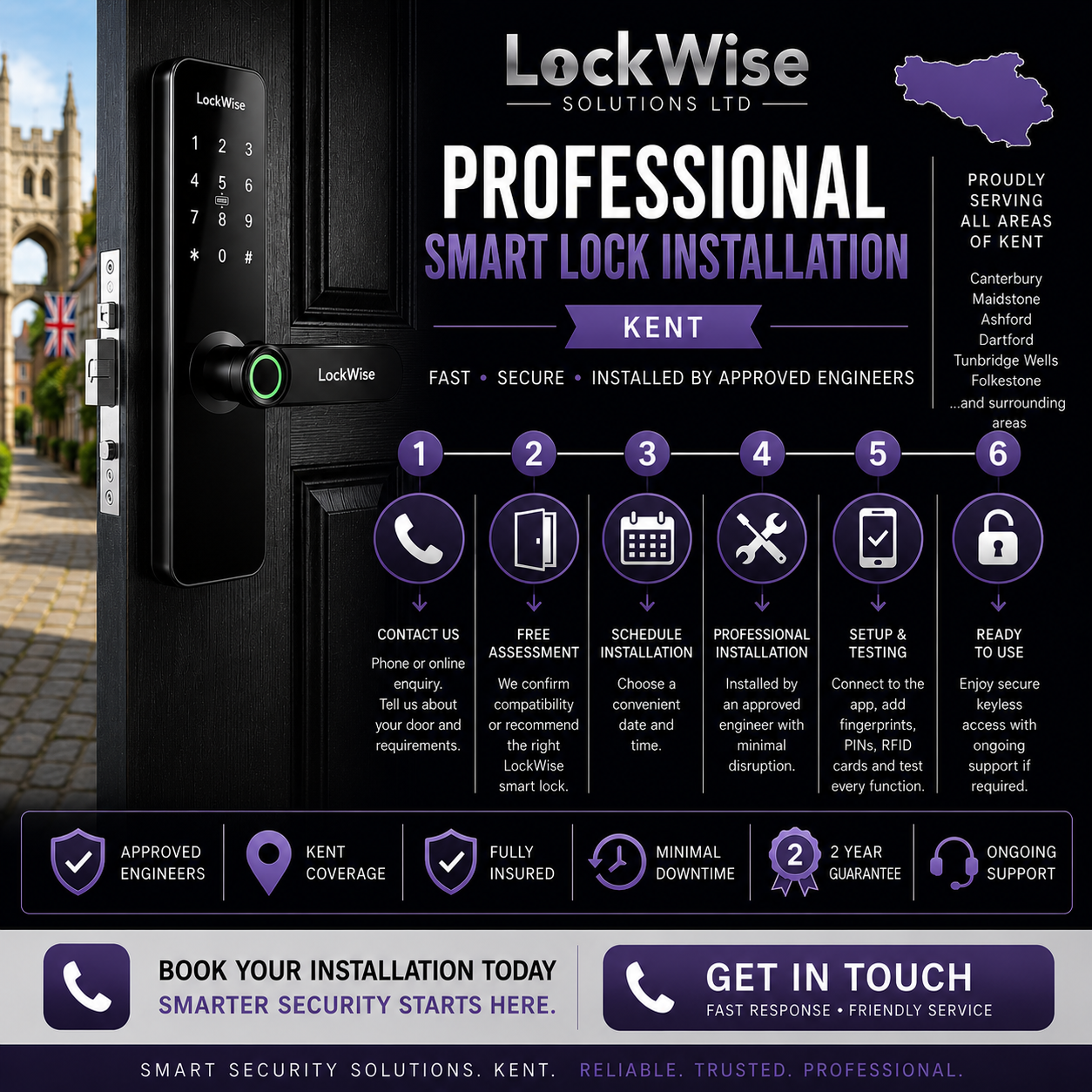 Smart Lock Installation Service — Kent (Local)