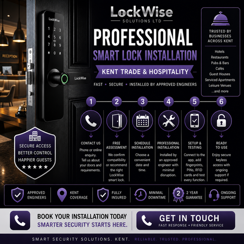 Bulk Smart Lock Installation — Kent (Trade & Hospitality)