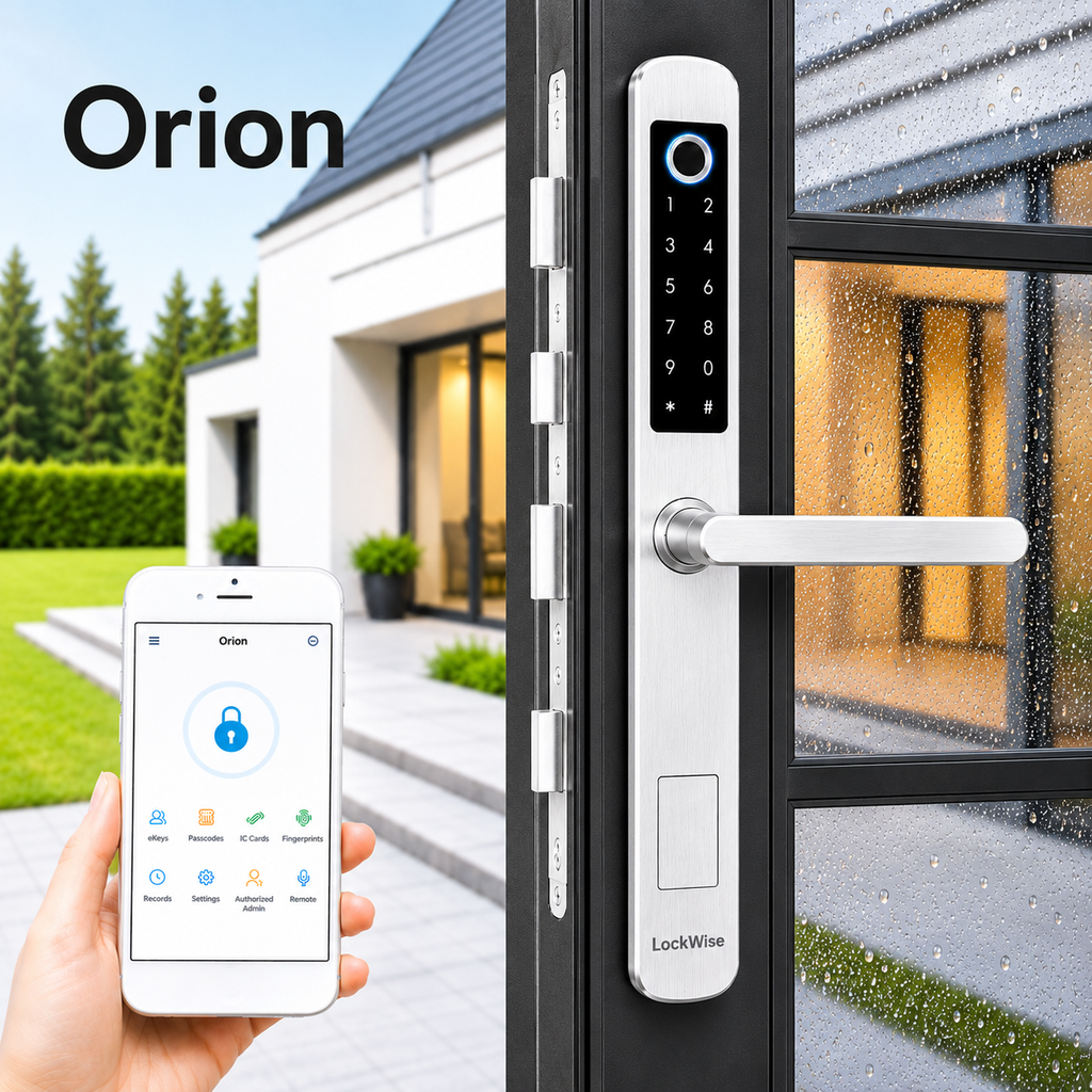 LockWise Orion Smart Front Door Lock – Fingerprint & Keypad