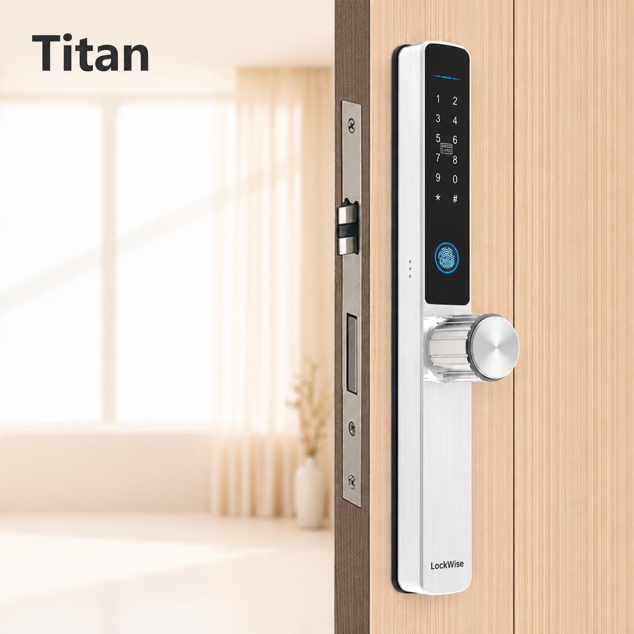 LockWise TITAN Smart Lock – Keyless Entry with Fingerprint, RFID & App Control