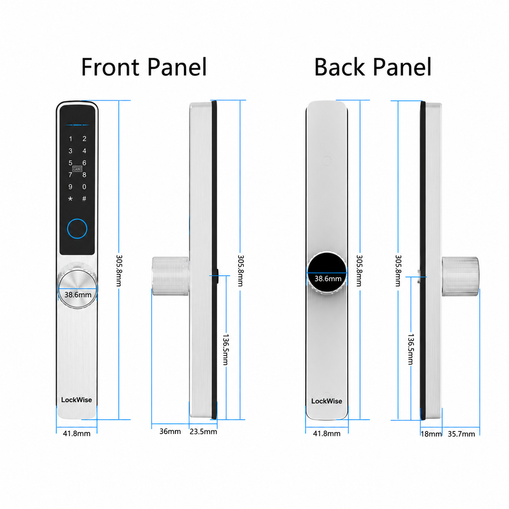 LockWise TITAN Smart Lock – Keyless Entry with Fingerprint, RFID & App Control