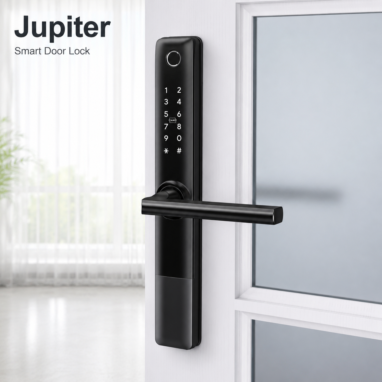 LockWise Jupiter Slim Smart Door Lock | Fingerprint & Keyless Entry