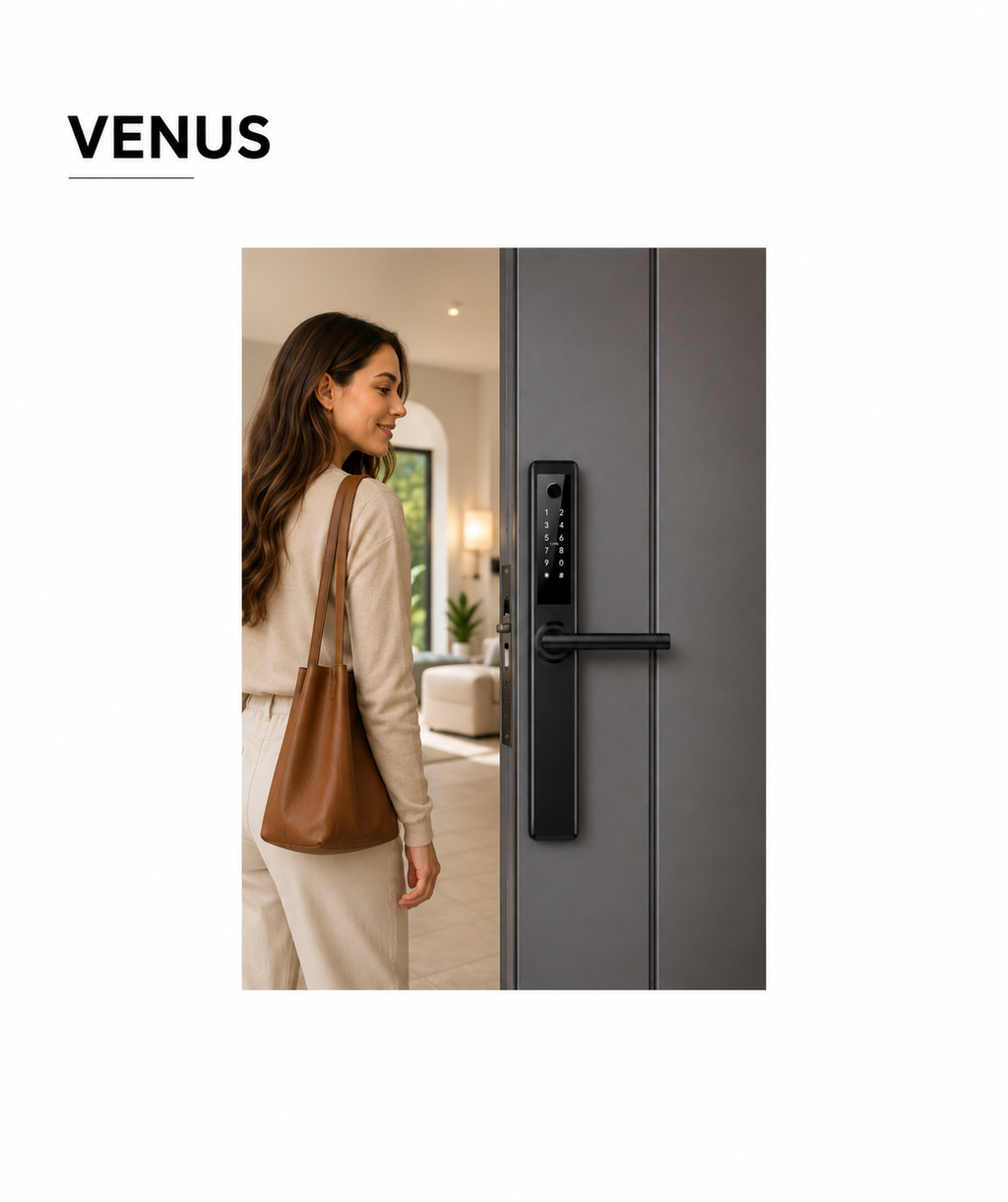LockWise Venus Smart Door Lock | Fingerprint & Keyless Entry
