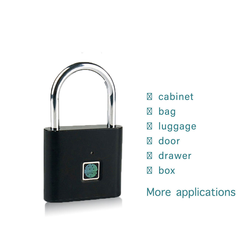 LockWise Trojan Smart Fingerprint Padlock – Keyless & Rechargeable