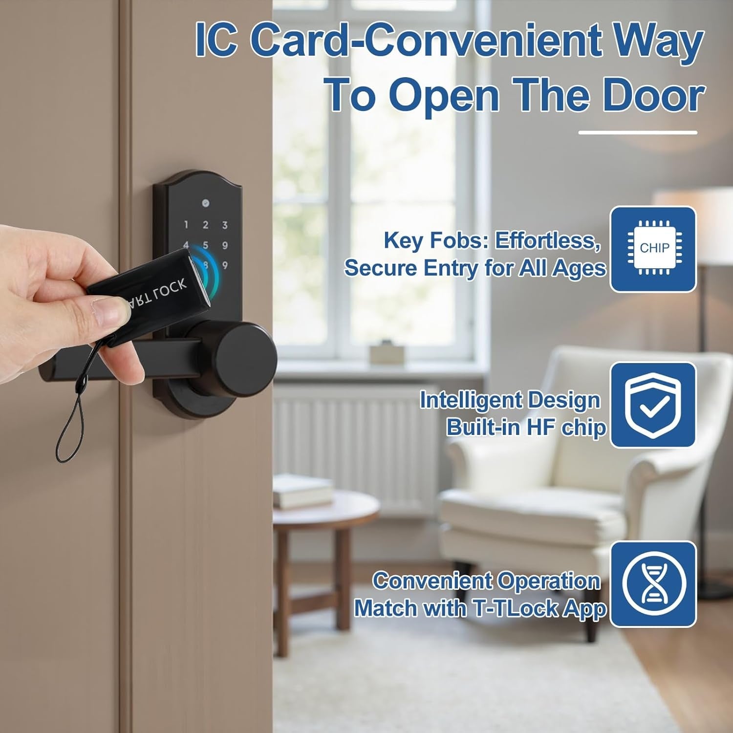 LockWise RFID Key Fobs for TTLock Smart Locks